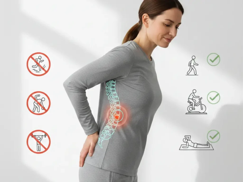 ejercicios prohibidos estenosis lumbar